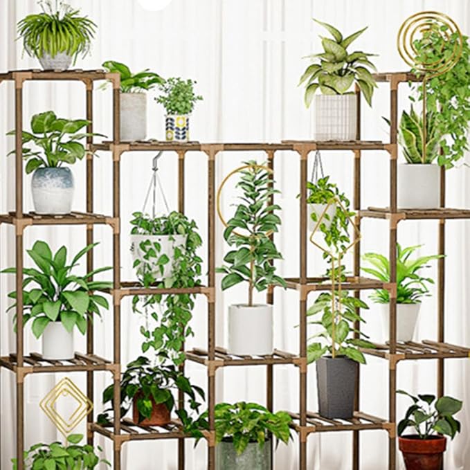 Plant Climbing Support - 4 Pack Small Metal Trellis for Climbing Plants Indoor, 15.7 Inch Indoor Plant Trellis with Different Patterns, Vine Plant Support for Flower Pothos (Gold)