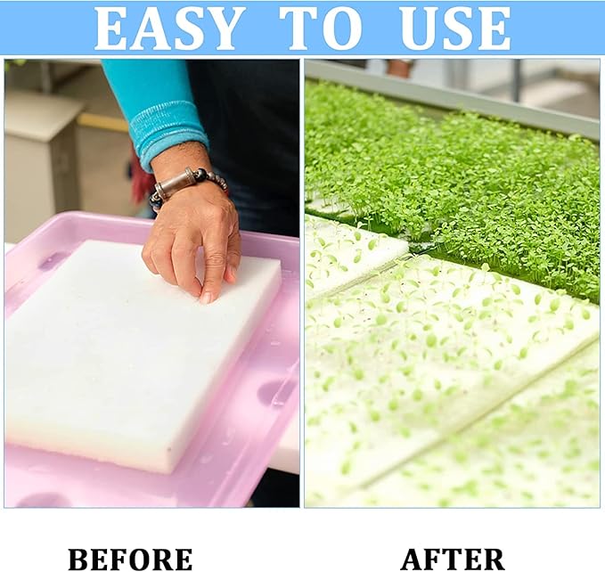 XIDAJIE 600 Pcs Hydroponic Sponges Planting Gardening Tool Soilless Cultivation Seedling Sponges Cultivation Sponge Greenhouse for Small Bud Growth & Grow Seedlings