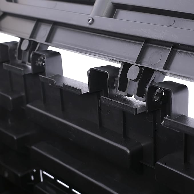 Black Garden Composter Bin - 132 Gallons of Recycled Plastic for Easy Assembly & Aerating Composting – Create Fertile Soil with Lightweight Outdoor Compost Box