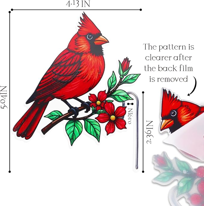 Hanging Planters for Indoor Outdoor Plants-Planters Hanging Plant Red Cardinal Bird Decor Garden Decor Plant Accessories Farmhouse Decor-Gifts Ideas for Mom