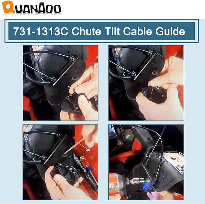 Guide Cable 731-1313C 73-834 for MTD Cub Cadet Troy Bilt Snow Throwers Replace 731-1313C 731-1313 731-1313A 731-1313B 731-1313BP 931-1313B