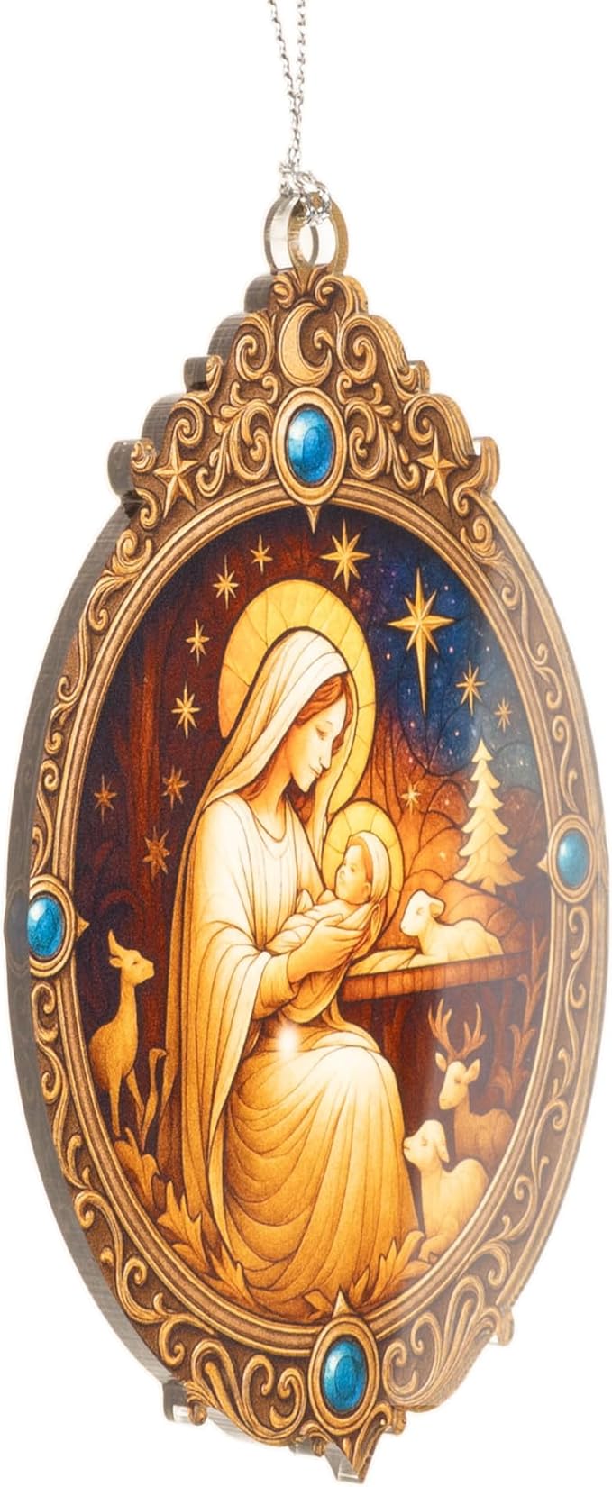 Mary Ornament - Nativity scene - Nativity ornaments - Christmas ornament 2025 - Regilious gifts - Car Mirror Hanging - Christian Christmas ornaments - Easter Decor, Xmas Decor - car hanging