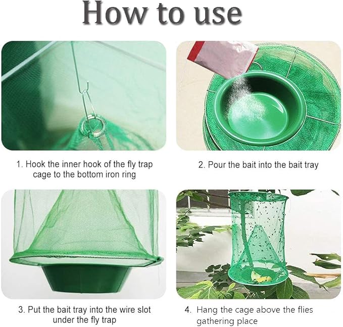 Ranch Hanging Catcher, Cage Catcher for Indoor and Outdoor, Family Farms, Park (6 Pack)