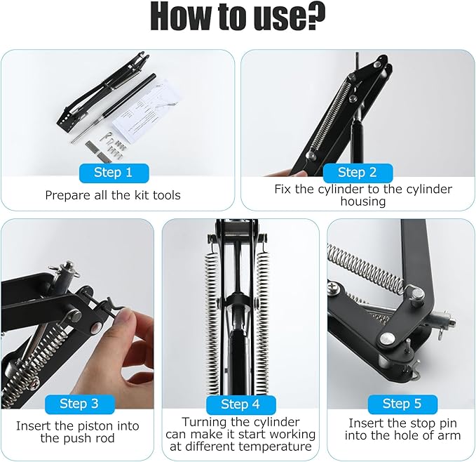 CHANGE MOORE Auto Vent Opener Automatic Greenhouse 2Pack Window Opener Roof Vent Opener Auto Vent Kit Sensitive Gardening Tools Automatic Greenhouses Supplies (Dual Spring Up to 33lbs)