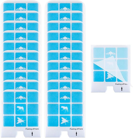20 Pcs Refill Glue Cards Compatible with Safer Home SH502, SH503 Indoor Fly DT3005W Plug-in Bug Light for Flies, Fruit Flies, Moths, Gnats, and Other Flying Insects
