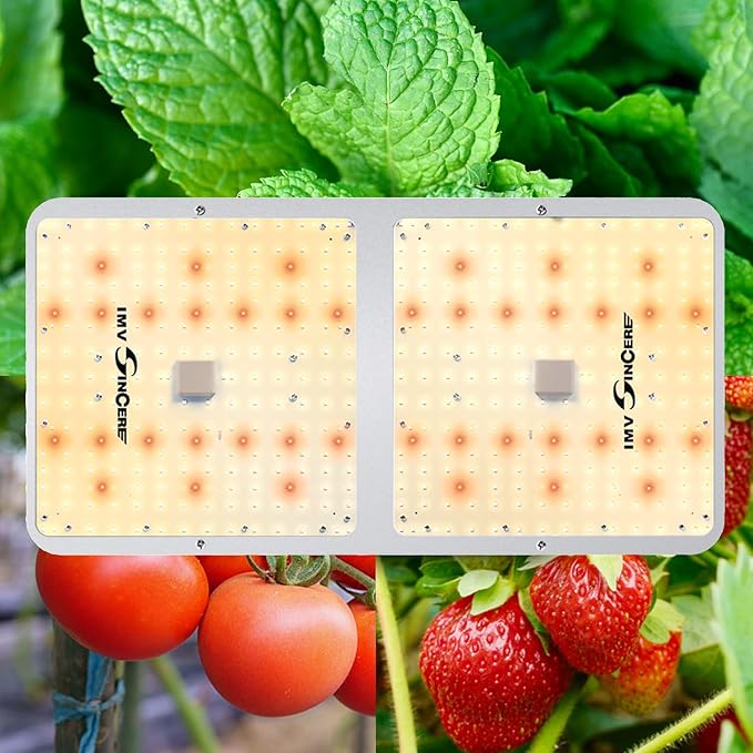 IMVSINCERE LED Grow Lights, BC200W Full-Spectrum LED Grow Light with Samsung Diodes Dimmable