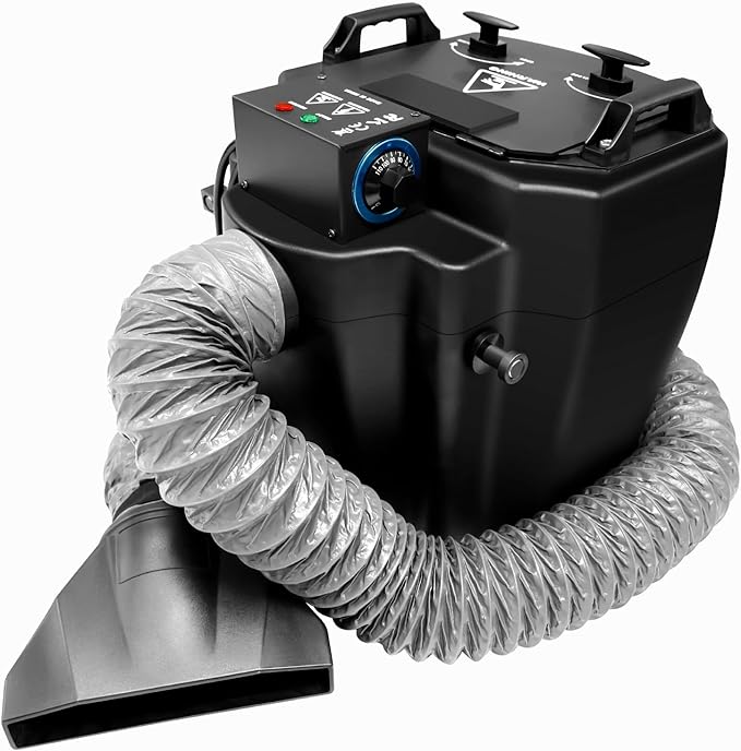 Dry Ice Fog Machine, 6000W Low Lying Fog Machine Professional Stage Fogger with Tube Nozzle for Indoor Outdoor Stage Wedding Party Club DJ Stage Effect Dry Ice Machine