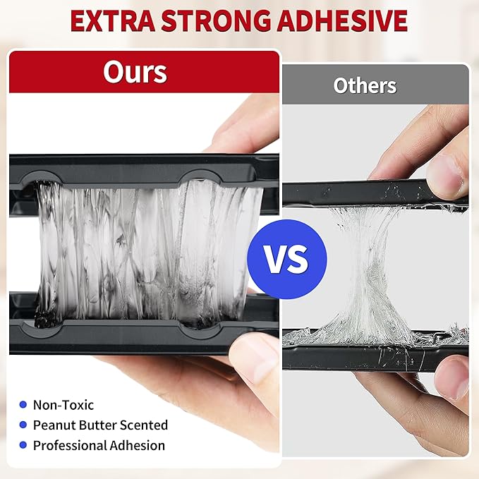 LULUCATCH Mouse Traps, 12 Pack Sticky Mouse Traps Indoor for Home, Pre-Baited Non-Toxic Bulk Glue Traps for Rats, Mice, Mole, Lizards, Pet Safe Pest Control for Home & Garage