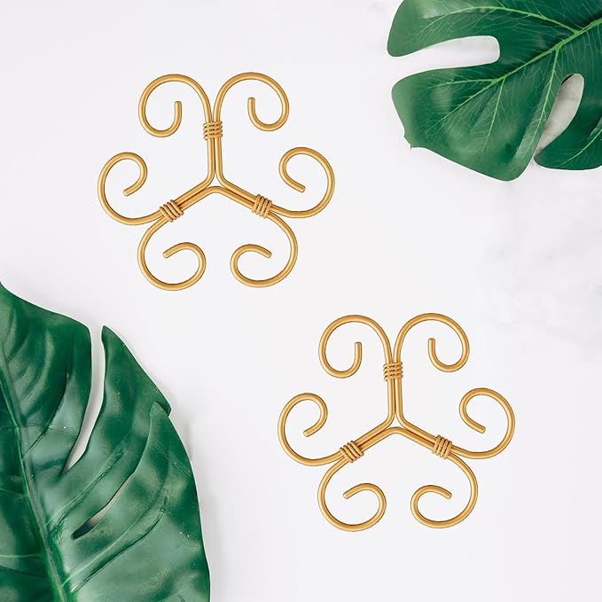 4PCS Iron Monstera Support, Uniquely Designed Plant Support Stakes for Indoor Plants, Stable Plant Stakes and Supports, Turtle Shell Bamboo Clamp Set for Thriving Growth