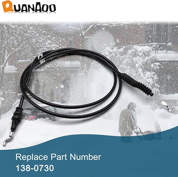 Deflector Control Cable 138-0730 for Toro Snow Thrower fits 28 30 32 Power Max Heavy-Duty Snow Thrower 38830 38840 38841 38842 38843 38844 38850 38855 38860 38865