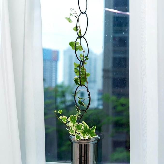 17PCS Metal Trellis for Climbing Plants Indoor/Outdoor - Pothos Plant Climber Support, Wall Trellis, Vine Plant Support, Garden Lattice for Climbing Plants - Small Indoor Hanging Trellis