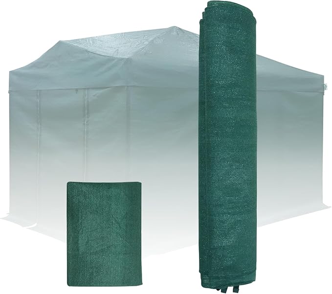 EAGLE PEAK Replacement Mesh Cover for 12x8 Portable Walk-in Pop up Greenhouse, Front and Rear Zippered Entry Doors (Frame Not Included), Green