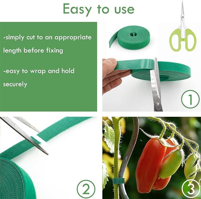 3 Pack Plant Support Stakes for Indoor Plants, Climbing Plant Support Structures for Pothos, Monstera, Philodendron Garden Plant Stakes with Twist Ties, Plant Ties and Scissor