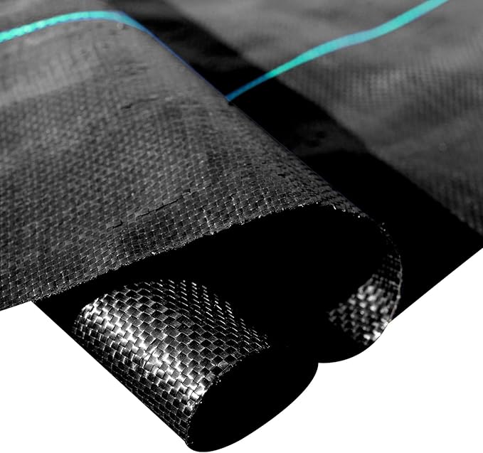 Happybuy 3FTx300FT Weed Barrier Landscape Fabric Heavy Duty 3.2OZ, Woven Weed Blocker Gardening Mat, Garden Weed Control Fabric, Geotextile Drainage Fabric, Driveway Fabric Landscaping Ground Cover