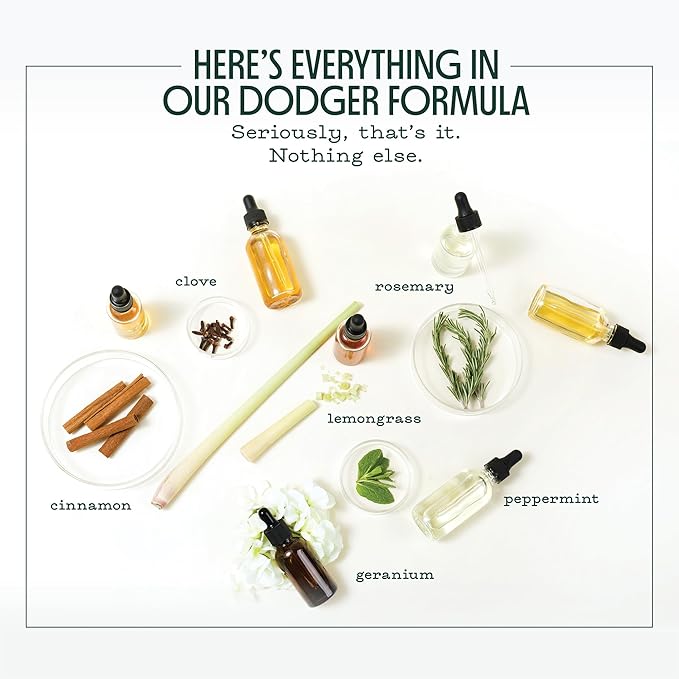 Murphy's Naturals Mosquito Dodger Zone Repellent, Outdoor Mosquito Spray, Essential Oils, 15-Foot Zone, Repels for 30 Hours, Refill Included