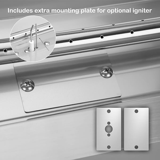 Stanbroil 72 by 6-Inch Linear Gas Fire Pit Burner, Stainless Steel Fire Pit Pan, Natural & Propane Gas Firepit for Outside DIY Firepit, BTU 175,000 Max