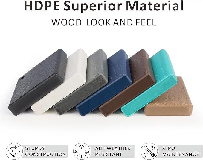 Raised Garden Bed Outdoor with Legs,HDPE Elevated Planter Box Rot-Resistant and Non-Cracking,Raised Beds for Gardening for Backyard, Patio, Balcony, 300lb Capacity Black