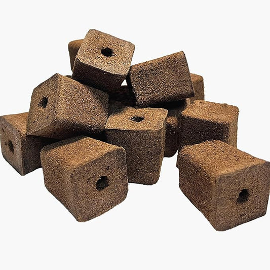 50 Pack of Hydroponic Growth Sponges - Square Seed Start Cube for Indoor Gardening System, Nurting Trays - for Vegetables, Herbs, Succulents, Green Leaf and Floral Arrangements
