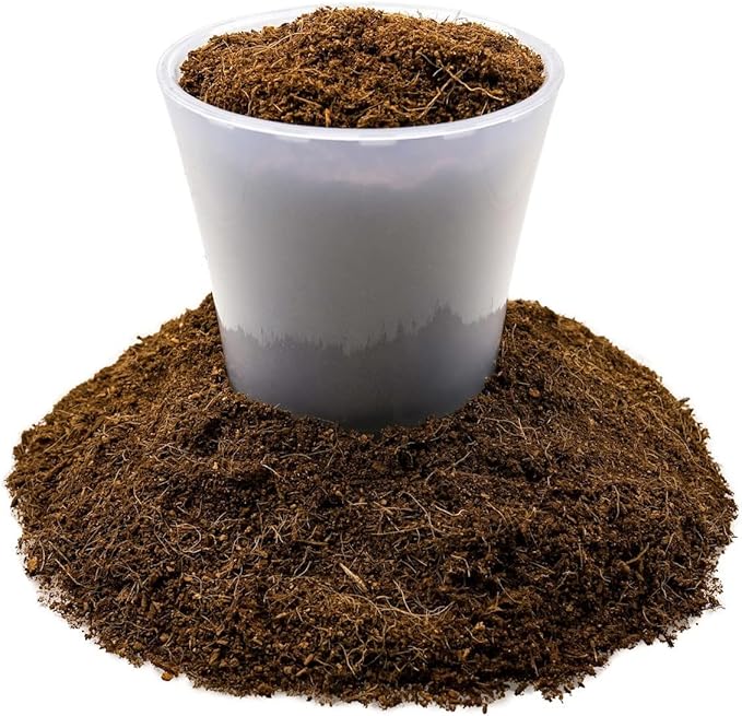 Premium Organic Coconut Coir Mix for Home Gardening - All Natural Soil Amendment - PH Balanced and Double Washed Coco Coir by Gardenera (1 Quart Bag)
