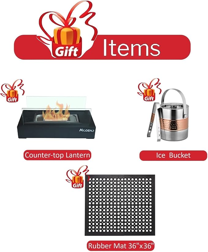 Elementi+ | Bundle Bergen Gas Fire Pit Cast Concrete 40" Square Fire Table, Outdoor Fire Pit Electronic Ignition | Canvas Cover, Fire Glass and Burner Lid Included | Dark Gray | Natural Gas