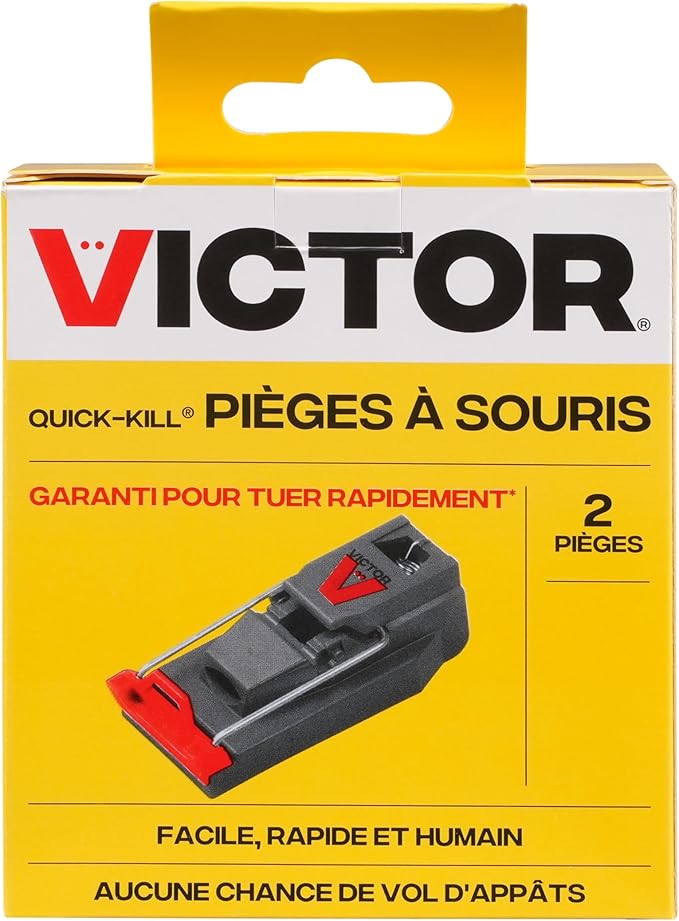Victor M140B Quick-Kill Easy Set Mouse Trap, 2 Reusable Mouse Traps