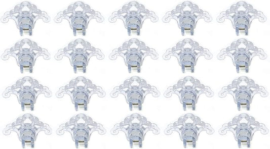 Plastic Roof Ice Guard Snow Guard Snow Stops for Standing Seam Metal Roofing - Multi-Color/Multi-Pack Listing (20, Clear)