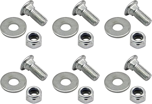 6 Pack 784-5581A Carriage Bolts Nuts (5/16-18) 5/8" for MTD Snow Blower Shave Plate Scraper Bar Replacement