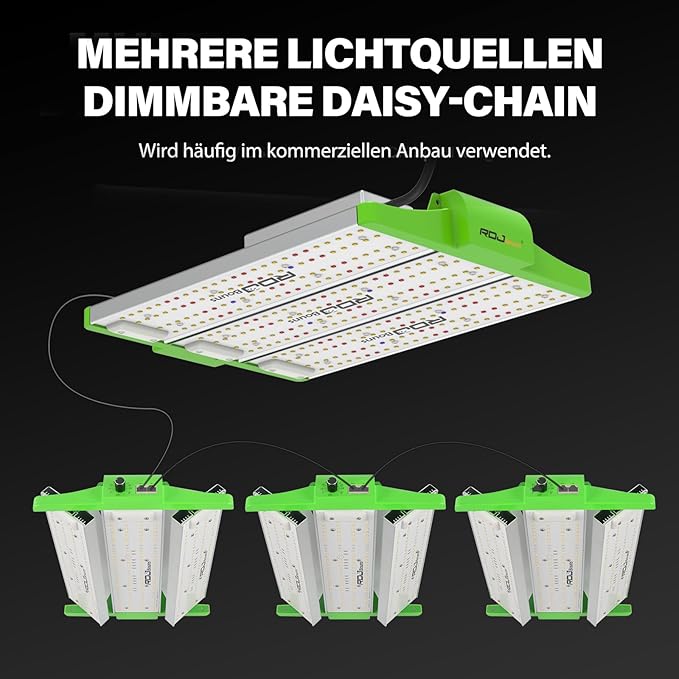 RDJ Bouns 120W Grow Light Full Spectrum with UVA and IR, Adjustable Panel Angle, 0-100 Dimming, Daisy Chain, Grow Lights for Indoor Plants for 2x2 and 2x3 Tents