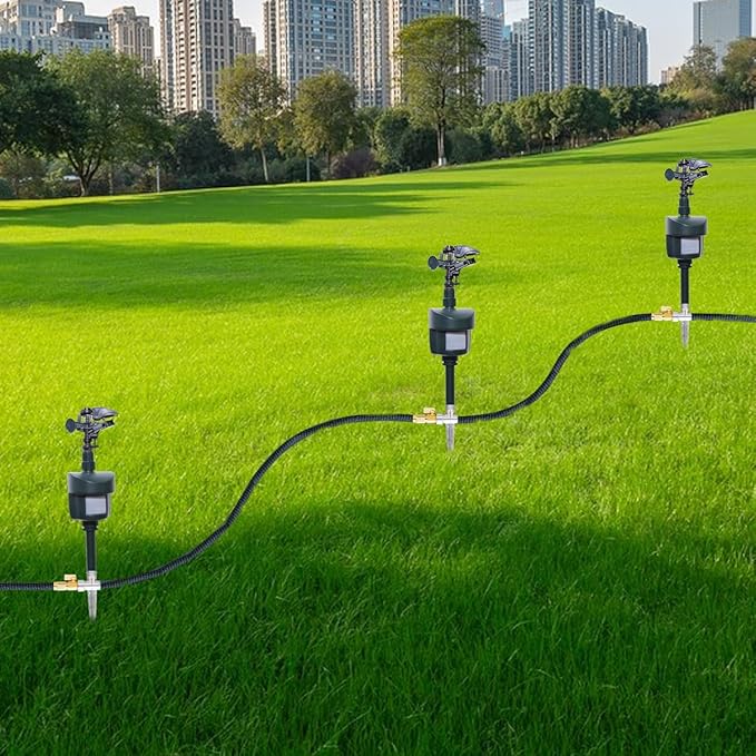 Motion Activated Sprinkler to Deter Animal Cat, Birds, Dogs Repellent Outdoor Lawn Motion Sensor Water Sprinkler for Garden
