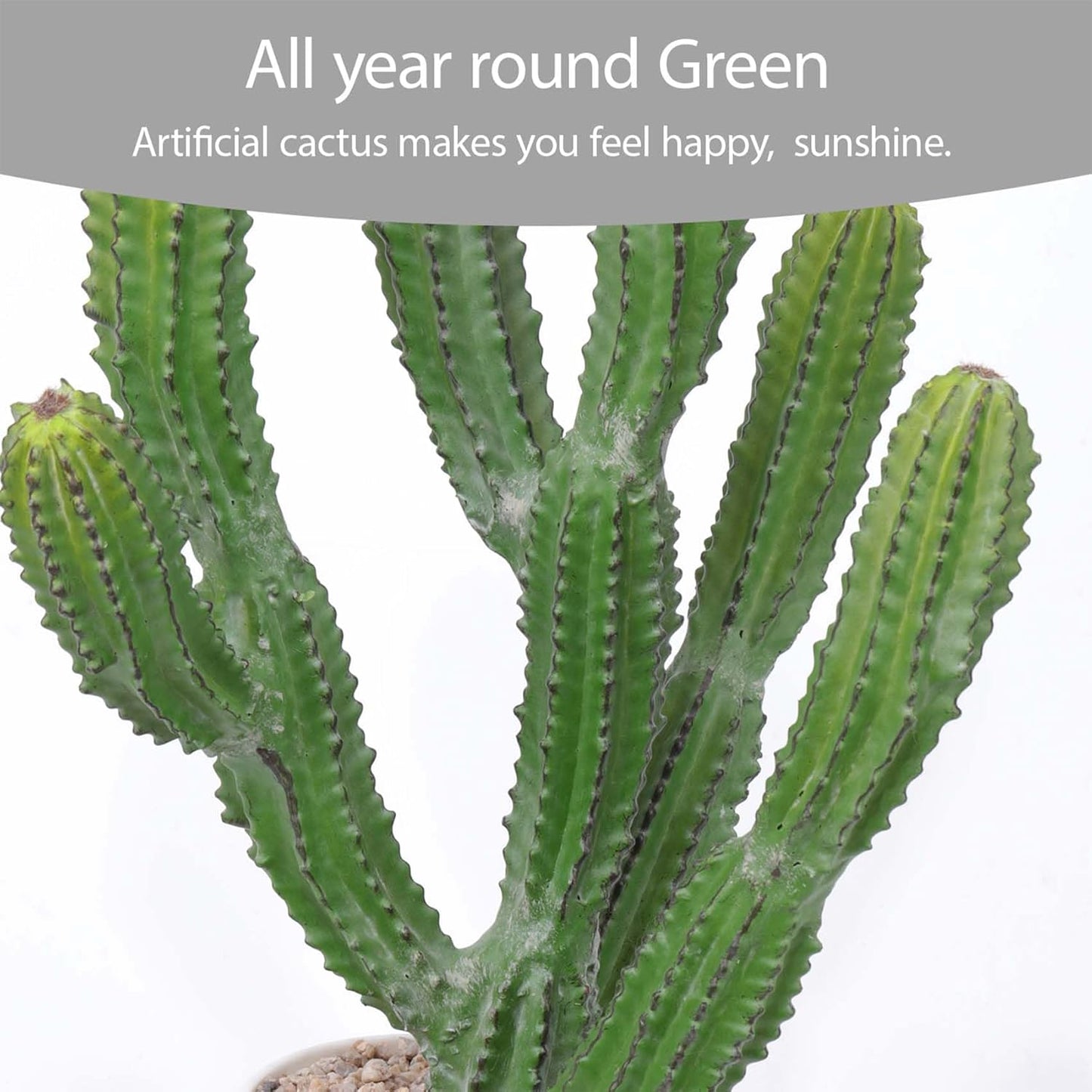 Artificial Cactus 16inch Faux Cacti Fake Succulent Plants for Indoor Outdoor Home Office Garden Decor