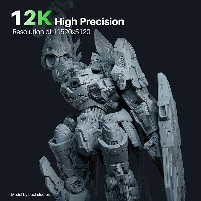 ELEGOO Saturn 4 Resin 3D Printer, 10" 12K HD Mono LCD, Smart Automatic Leveling, AI Print Monitoring, Large Printing Volume 8.62 x 4.84 x 8.66 inches