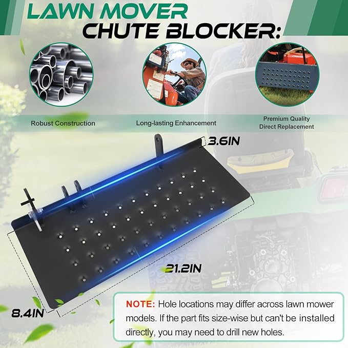 ACS6000B Advanced Chute System Compatible with Bad Boy Mowers, 54" / 60" / 61" / 72", Chute Blocker Replace Part Number 088-6000-00, 088600000