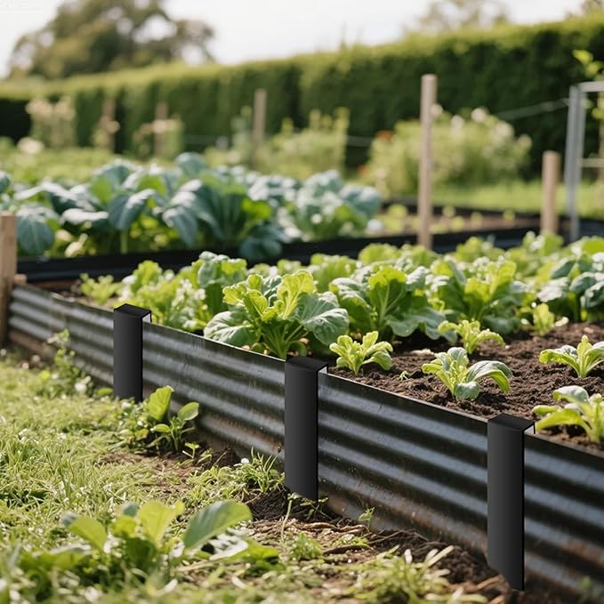 30Pcs Metal Landscape Edging Stakes,10-Inch Heavy Duty Galvanized Steel Lawn Edging Spikes,Anti-Rust Garden Stakes for Securing Plastic, Metal & Rubber Landscape Borders