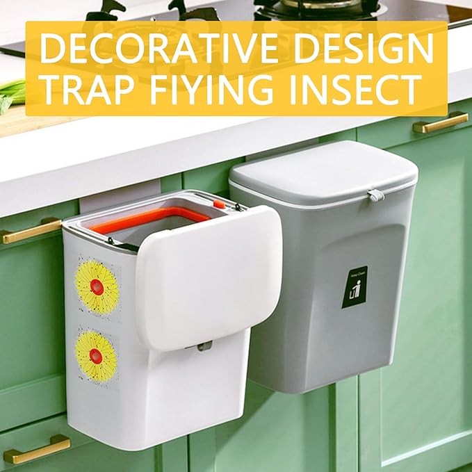 16 Pack Window Fly Traps, Fruit Fly Traps for Indoors, Paper Sticky Strips with Beautiful Sunflower Design, House Fly Catcher Trap for Home, Pest Control for Kitchen and Garage