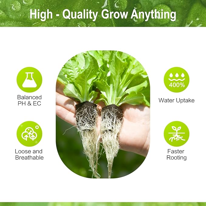 50 Pack Hydroponic Grow Sponges for Gardyn System - Seed Starter Plugs Cubes, Compatible with yCubes, 1.3x1.4x1.1 Inch Media Sponge