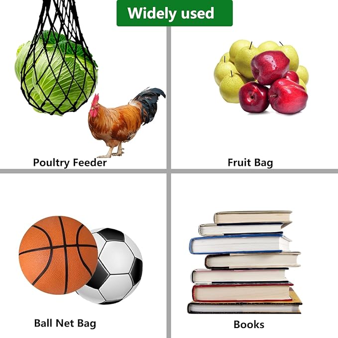 Belit 10 Pack Melon Hammock net Bag to Prevent Falling,Perfect for Growing Cantaloupe Pumpkin Watermelon in Vertical Garden Black