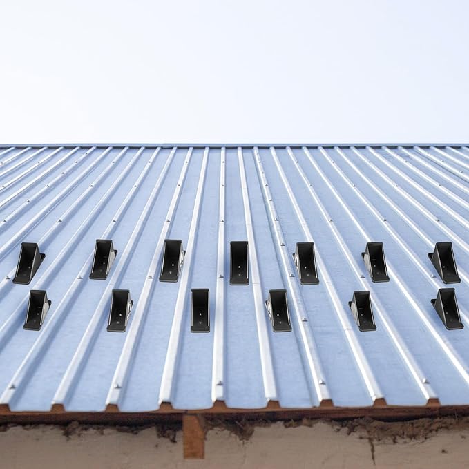 Taiyin Mini Snow Guards for Metal Roofs Prevent Sliding Ice Snow Stop Buildup Block to Stop Ice from Sliding Off Your Metal Roof