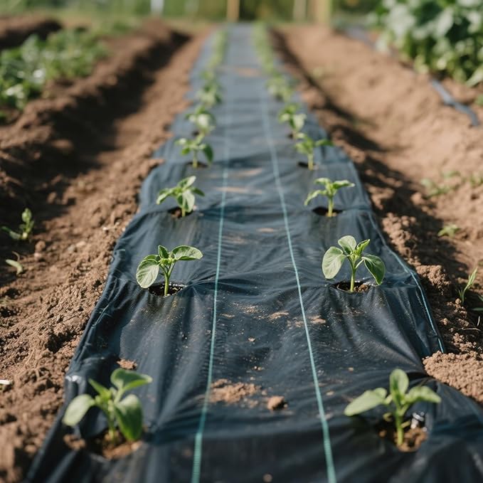 Weed Barrier Landscape Fabric, Durable PE Ground Cover Mat, High Permeability Weed Control Cloth, Gardening Weed Blocker Mat, Driveway Fabric (4x300 FT)