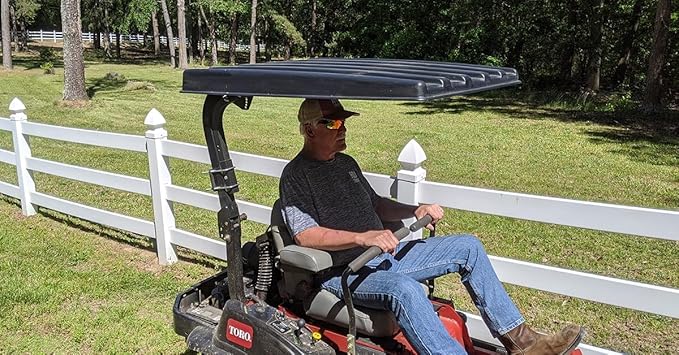 Universal Tractor and Lawn Mower Canopy Top 36 Inch Black - Made in the USA