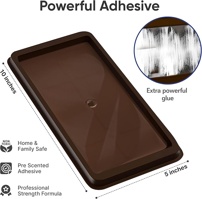 Mouse Traps and Rat Trap – 12 Pack Glue Mouse Traps Indoor for Home, Pre-Baited Strong Adhesive Boards, Safe Pest Control, Trampas para Ratones for Indoor Use