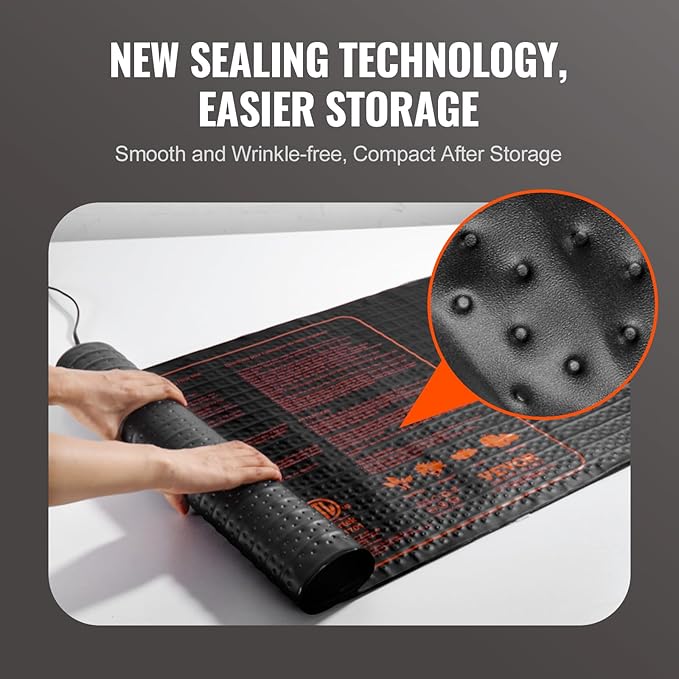 VEVOR 48"x 20.75" Seedling Heat Mat w/Digital Thermostat Combo Set,MET-Listed Heating Pad for Seed Starting, Waterproof Seed Mats for Germination, Indoor Gardening, Hydroponic, Greenhouse, 1 Pack