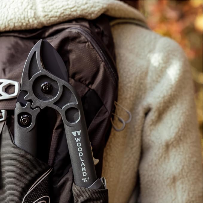 Woodland Tools Duralight Compact Lopper, 16 Inch Anvil Branch Cutter with Gear Assist and Glass-Filled Nylon Handles, Lightweight Tree Pruner for Dry Branches, Tight Spaces, and Everyday Yard Work