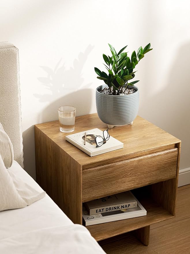 LE TAUCI Ceramic Plant Pots, 5.1 + 6.4 Inch Footed Pots for Plants, Modern Flower Pots for Home and Office, Indoor Planters with Drainage, Reactive Glaze Gray