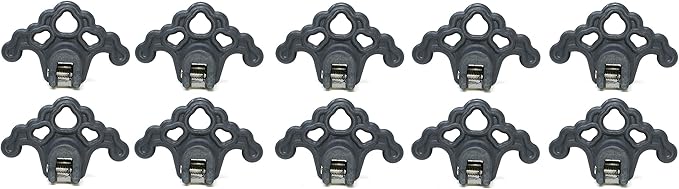 Plastic Roof Ice Guard Snow Guard Snow Stops for Standing Seam Metal Roofing - Multi-Color/Multi-Pack Listing (10, Grey)