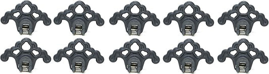 Plastic Roof Ice Guard Snow Guard Snow Stops for Standing Seam Metal Roofing - Multi-Color/Multi-Pack Listing (10, Grey)