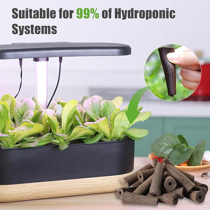 101 Pcs Hydroponic Pod Kit for Aero Garden with 80 Grow Sponges, 20 Grow Baskets & 1 Tweezer, Grow Anything Kit Replacement Growth Sponges Seed Pods of Aero Garden hydroponic for Indoor Garden System