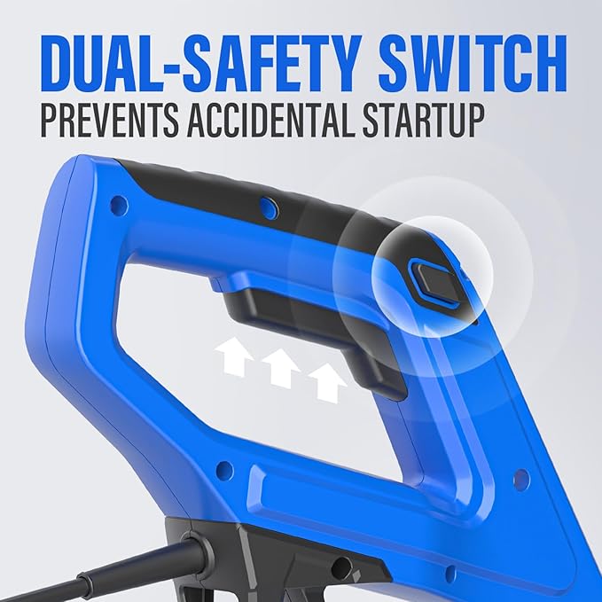 SOYUS Electric Snow Shovel, 11-Inch 10 Amp Corded Snow Shovel for Driveway, Snow Blower with Adjustable Front Handle, 300lbs/Minute