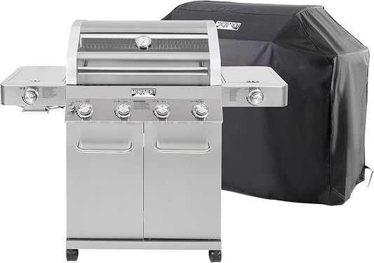 Monument Grills 35633 Propane Grill with Grill Cover Bundle (2 Items)
