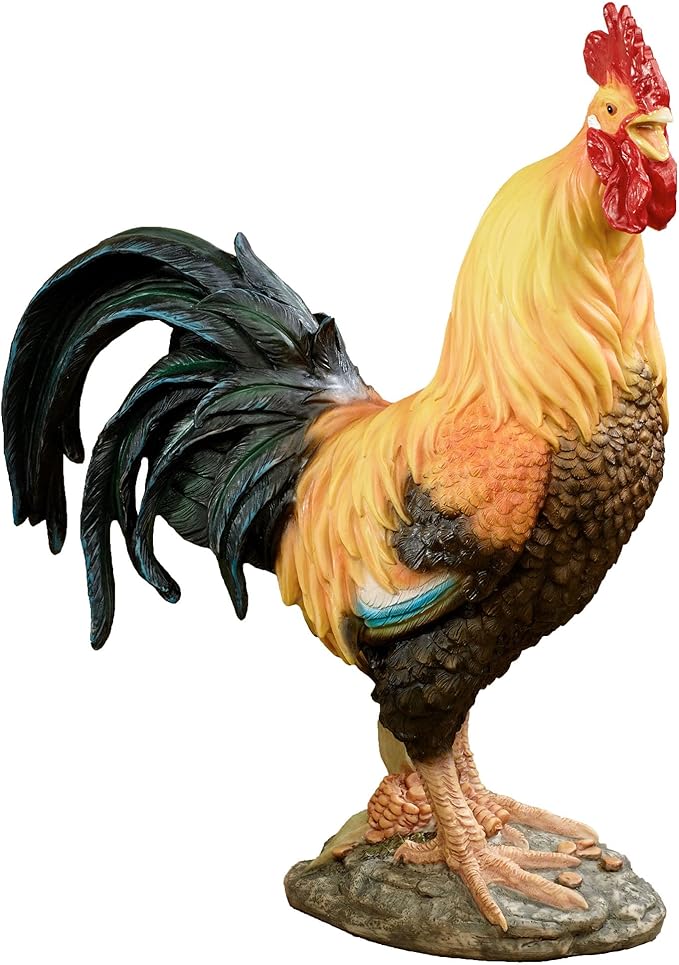 Touch of Class Wild Rooster Table Sculpture Multi Warm