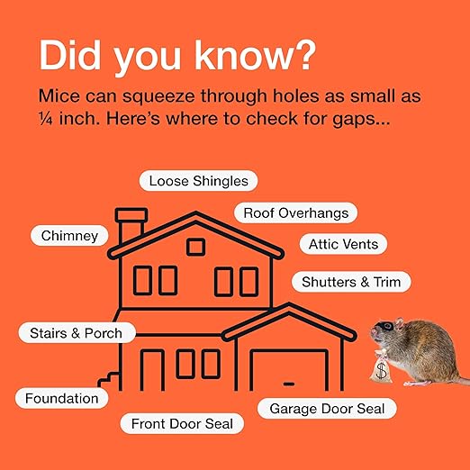 MaPorch Steel Wool Mouse Hole Filler - 3 Pack, 3.2 in x 7.5 ft - Metal Mesh Gap Filler for Walls & Pipes - DIY Kit with Gloves & Scissors - Mouse Prevention Rat Wire Mesh